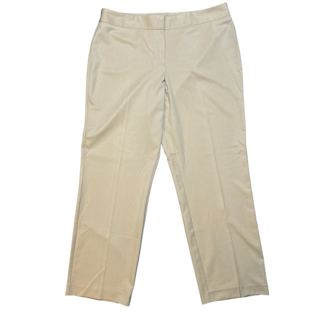 Liz Claiborne Cream Straight Leg Pants